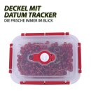 Frischhaltebox 0,9L - Lunchbox im Set Rot - 1er Pack (1 Stück)