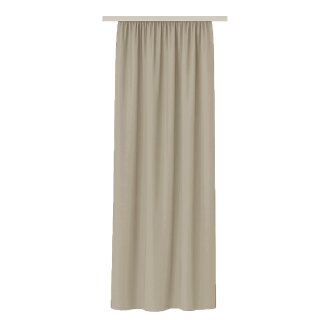 Gardine Blickdicht "Ellen" mit Universalband - 140x145 cm - Sandgrau
