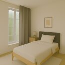 Gardine Blickdicht "Ellen" mit Universalband - 140x145 cm - Sandgrau