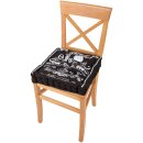 Stuhlkissen 40x40 Schwarz
