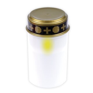 LED Grablicht mit Flackerflamme Weiß 1er Pack ( 1 Stück )