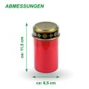 LED Grablicht mit Flackerflamme Rot 1er Pack ( 1 Stück )