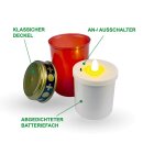 Grablicht LED - Rot - 4er Pack (4 Stück)