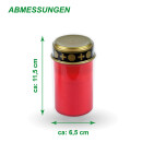 Grablicht LED - Rot - 8er Pack (8 Stück)