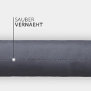 Zugluftstopper mit Spruch 95cm x Ø12cm Anthrazit (Tür zu)
