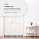 Zugluftstopper mit Spruch 95cm x Ø12cm Anthrazit (Tür zu)