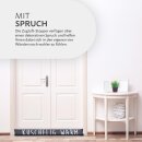 Zugluftstopper mit Spruch 95cm x Ø12cm Anthrazit (Kuschelig)