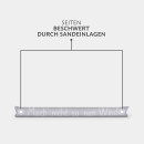 Zugluftstopper mit Spruch 95cm x Ø12cm Grau (Wind)