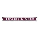 Zugluftstopper mit Spruch 95cm x Ø12cm Bordeaux...