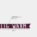 Zugluftstopper mit Spruch 95cm x Ø12cm Bordeaux (Kuschelig)
