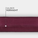 Zugluftstopper mit Spruch 95cm x Ø12cm Bordeaux (Kuschelig)
