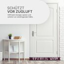 Zugluftstopper mit Spruch 95cm x Ø12cm Bordeaux (Kuschelig)