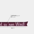 Zugluftstopper mit Spruch - 95cm x Ø12cm Bordeaux - (Mach nicht so ´nen Wind!)