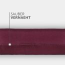 Zugluftstopper mit Spruch - 95cm x Ø12cm Bordeaux - (Mach nicht so ´nen Wind!)