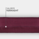 Zugluftstopper mit Spruch 95cm x Ø12cm Bordeaux (Wind)