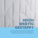 Sommerbett Steppdecke Polyester Daunenfeeling 135x200cm