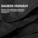 Sesselschoner 190x165cm gesteppte Sesselauflage mit Armlehnen und Taschen in Schwarz