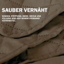 Sesselschoner 190x165cm gesteppte Sesselauflage mit Armlehnen und Taschen in Braun