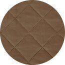 Sesselschoner 190x165cm gesteppte Sesselauflage mit Armlehnen und Taschen in Braun