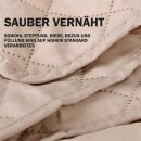 Sesselschoner gesteppt - 190x165cm - Beige