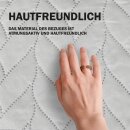 Bett- und Sofaüberwurf - Tagesdecke - 140cm x 210cm - Grau