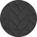 Bett- und Sofaüberwurf - Tagesdecke - 220cm x 240cm - Schwarz