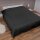 Bett- und Sofaüberwurf - Tagesdecke - 220cm x 240cm - Schwarz