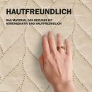 Bett- und Sofaüberwurf - Tagesdecke - 220cm x 240cm - Creme