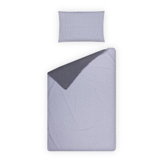 Kinderbettwäsche 2-teilig Baumwolle 100x135/40x60cm Punkte