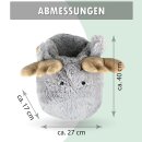 Fußwärmer Plüsch im Tierdesign 27x40 cm Elch