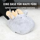Fußwärmer Plüsch im Tierdesign 27x40 cm Elch