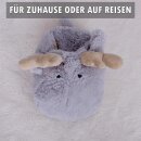 Fußwärmer Plüsch im Tierdesign 27x40 cm Elch