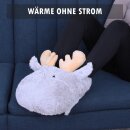 Fußwärmer Plüsch im Tierdesign 27x40 cm Elch