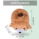 Fußwärmer Plüsch im Tierdesign 27x40 cm Hund