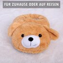 Fußwärmer Plüsch im Tierdesign 27x40 cm Hund