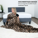 Kuscheldecke - Deluxe - Cashmere Touch - Tierprint