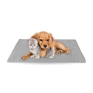 Haustierdecke mit wattierter Zwischeneinlage - 60cm x 80cm - Grau