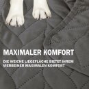 Haustierdecke mit wattierter Zwischeneinlage - 70cm x 100cm - Anthrazit