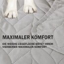 Haustierdecke mit wattierter Zwischeneinlage - 70cm x 100cm - Grau