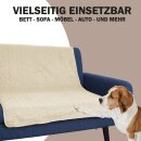 Haustierdecke mit wattierter Zwischeneinlage - 70cm x 100cm - Creme
