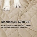 Haustierdecke mit wattierter Zwischeneinlage - 70cm x 100cm - Creme
