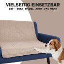 Haustierdecke mit wattierter Zwischeneinlage - 70cm x 100cm - Beige