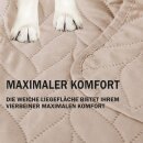 Haustierdecke mit wattierter Zwischeneinlage - 70cm x 100cm - Beige