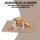 Haustierdecke mit wattierter Zwischeneinlage - 70cm x 100cm - Beige