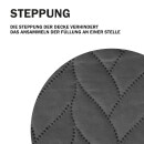 Haustierdecke mit wattierter Zwischeneinlage - 80cm x 120cm - Anthrazit