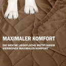 Haustierdecke mit wattierter Zwischeneinlage - 90cm x 140cm - Braun
