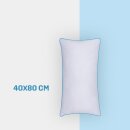 Kopfkissen mit Steppung und herausnehmbarer Füllung 40x80 cm 2er Pack