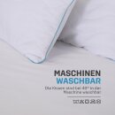 Kopfkissen mit Steppung und herausnehmbarer Füllung 40x80 cm 2er Pack