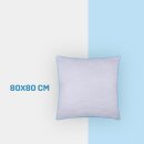 Kopfkissen mit Steppung (herausnehmbarer Füllung) - 80cm x 80cm - 2er Pack (2 Stück)