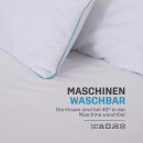 Kopfkissen mit Steppung und herausnehmbarer Füllung 80x80 cm 2er Pack